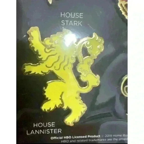 Game Of Thrones Urban Decay HBO Pins Set House Stark Lannister Targaryen NEW! - Picture 3 of 5
